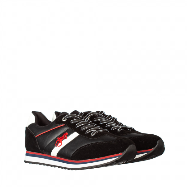 Ανδρικά αθλητικά παπούτσια   Asitt μαύρα - Kalapod.gr